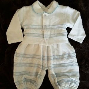 Fine Knit Romper w/ Sweater